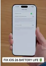 apple bateria ios 26