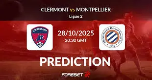 clermont foot montpellier 28 10 2025