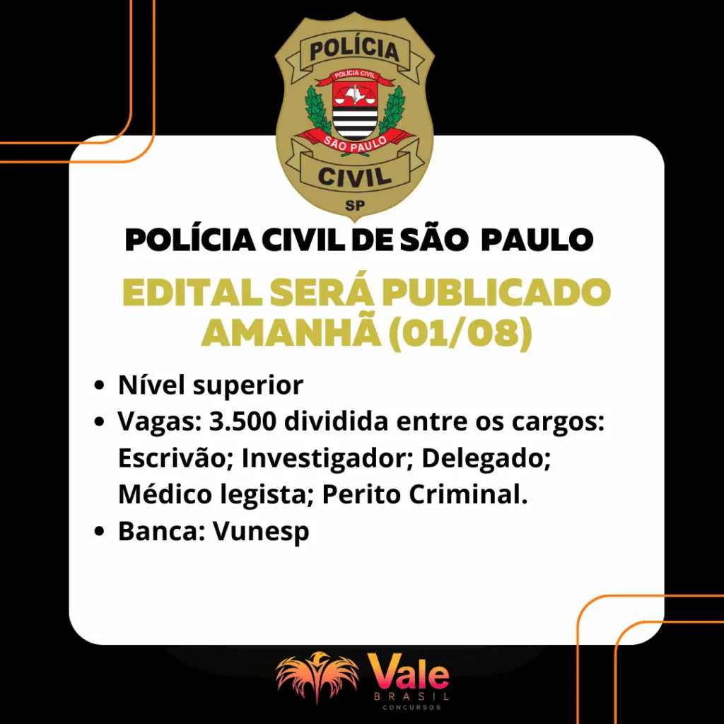 edital pol cia civil