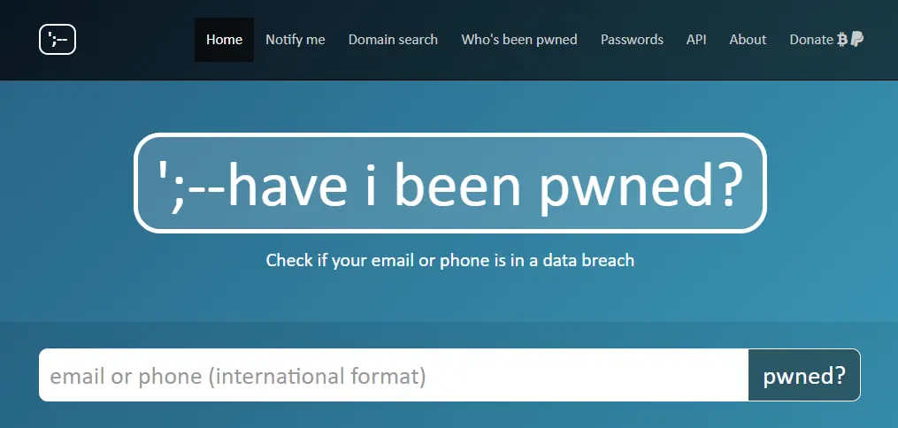 haveibeenpwned