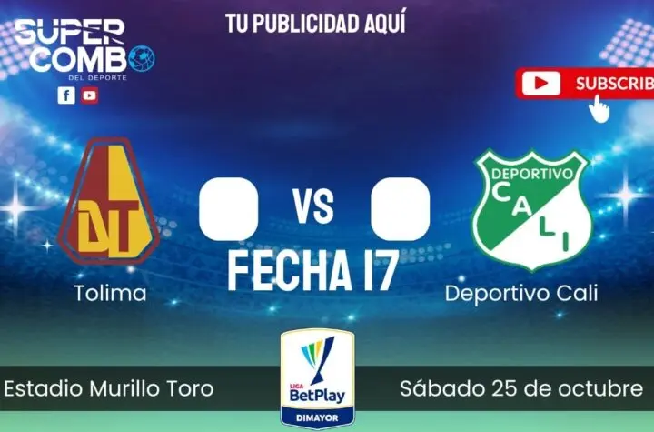 tolima x deportivo cali