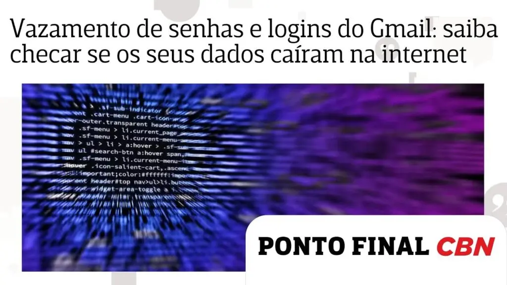 vazamento senhas gmail