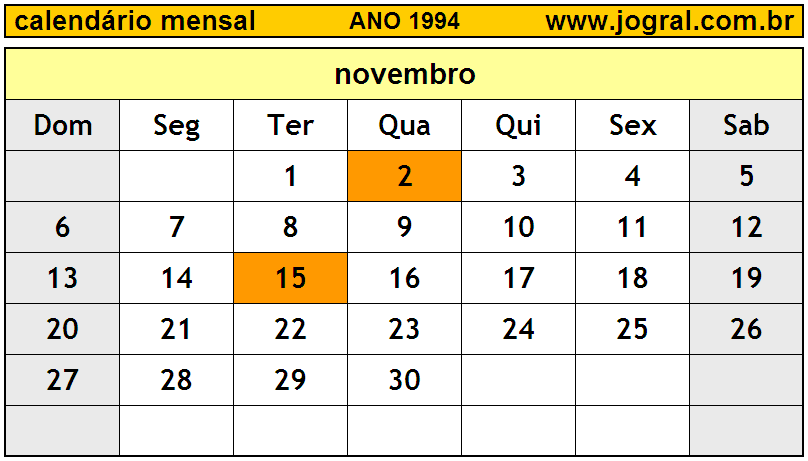 5 de novembro