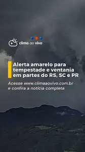 alerta amarelo tempestade