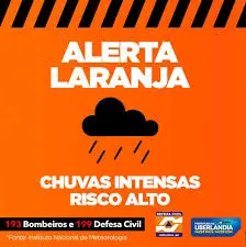 alerta laranja chuva intensa