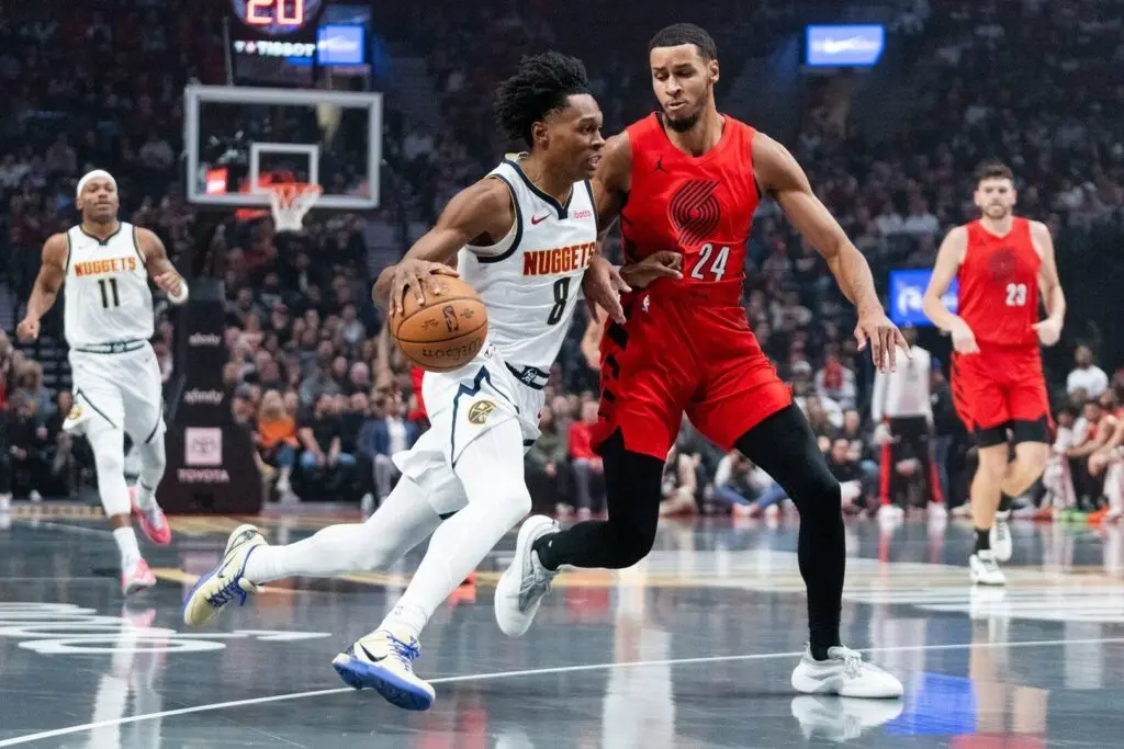 trail blazers x nuggets