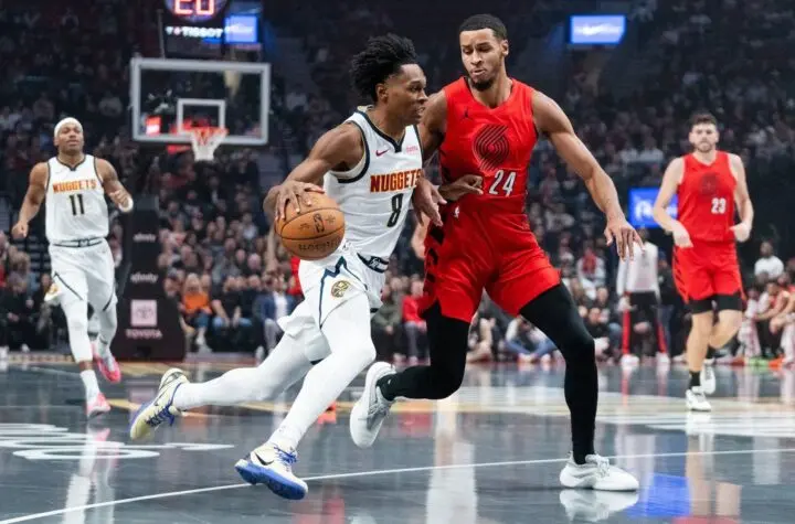 trail blazers x nuggets