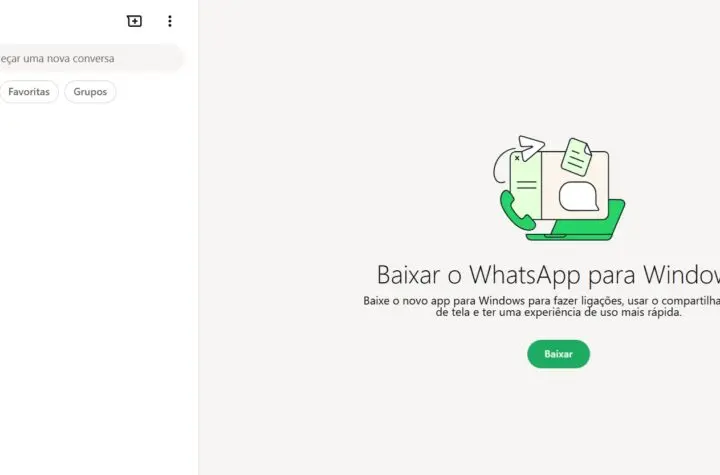 whatsapp web caiu