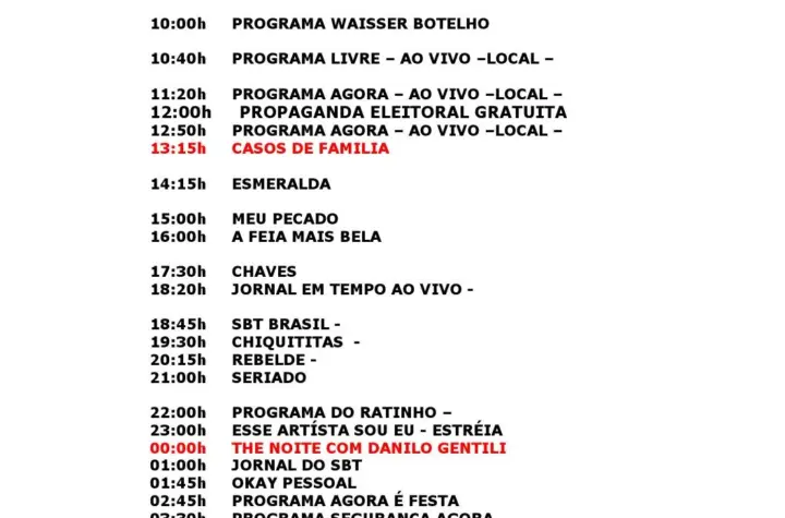 sbt programa o