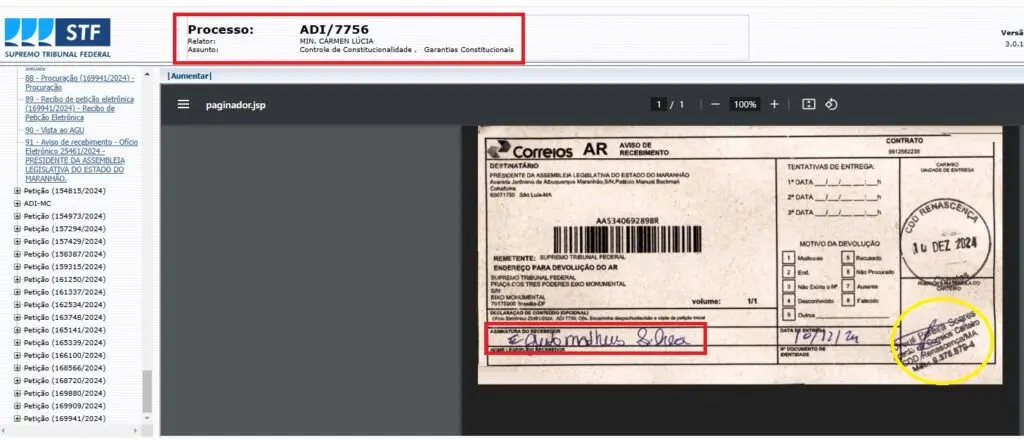 correios stf