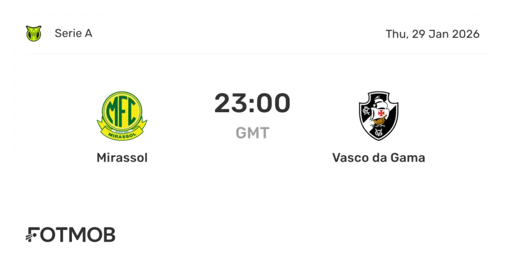 mirassol x vasco da gama 0