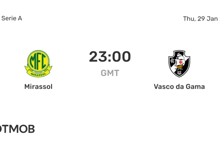 mirassol x vasco da gama 0