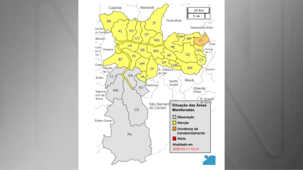 alerta severo de alagamentos
