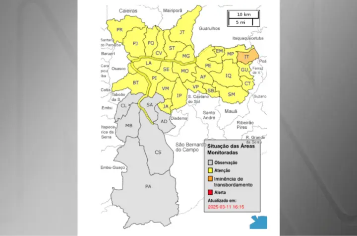 alerta severo de alagamentos