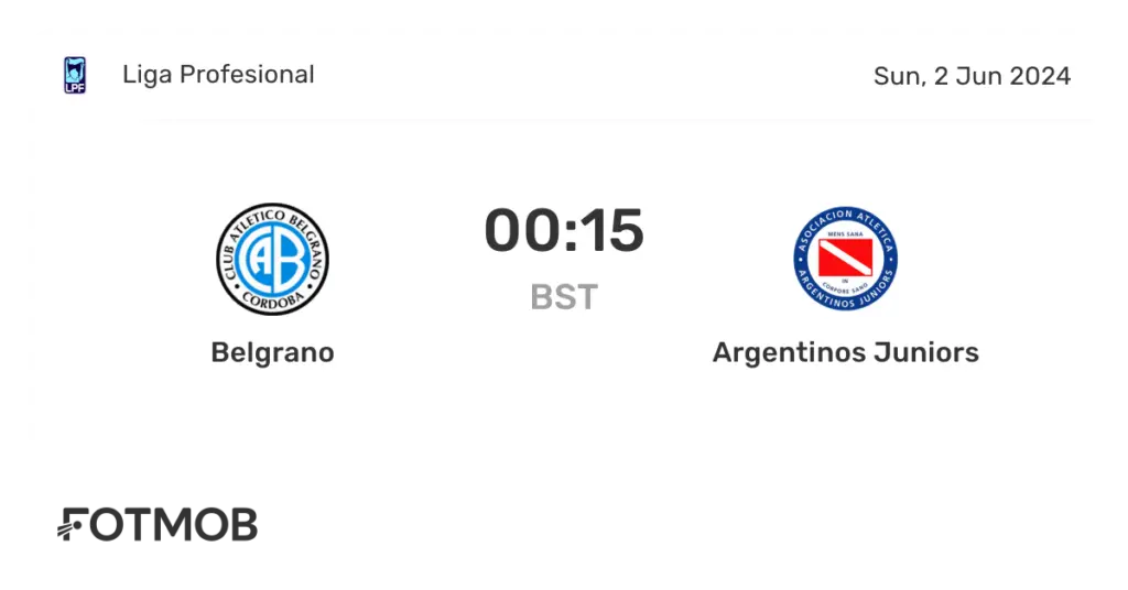 argentinos juniors x belgrano