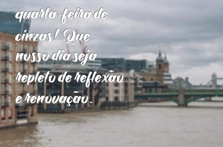 bom dia quarta feira de cinzas