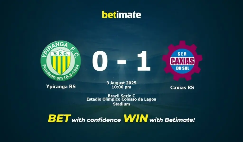 caxias x ypiranga