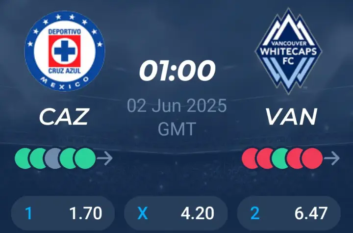 cruz azul x vancouver fc