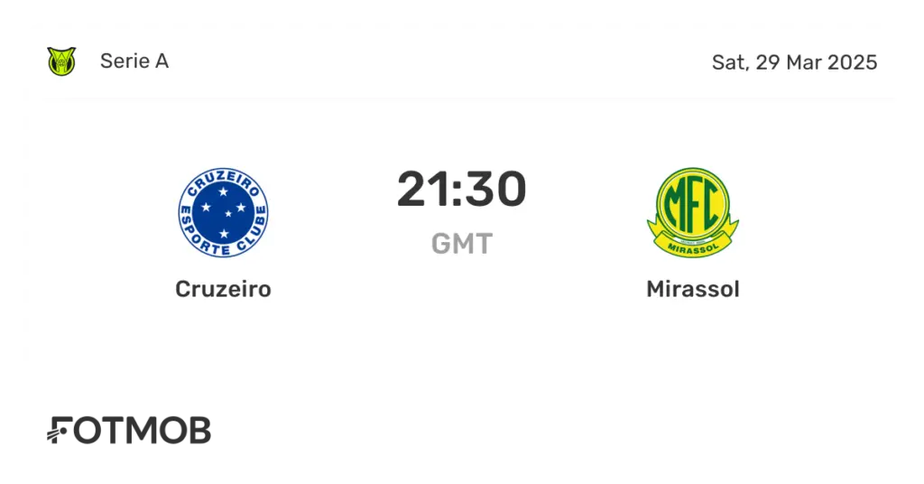 cruzeiro x mirassol