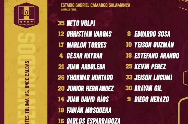 deportes tolima once caldas 15 02 2026