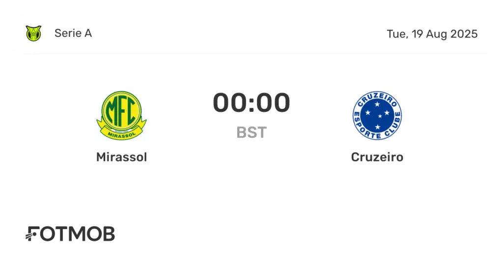 mirassol x cruzeiro