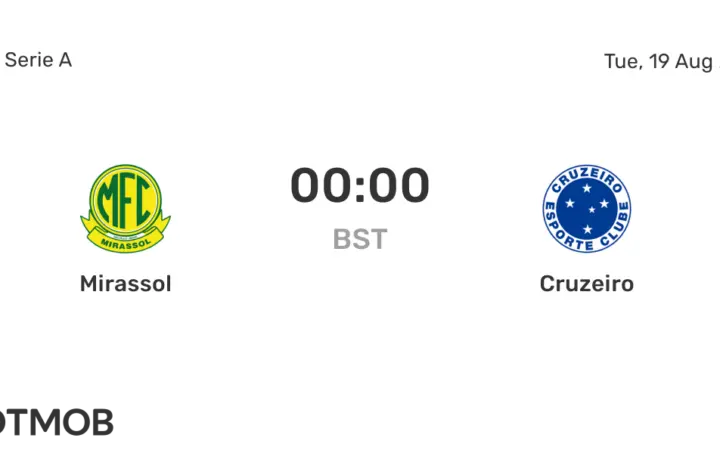 mirassol x cruzeiro