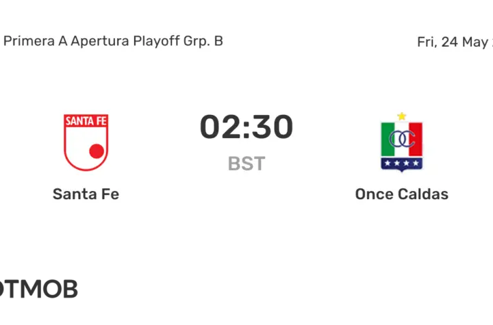once caldas x santa fe