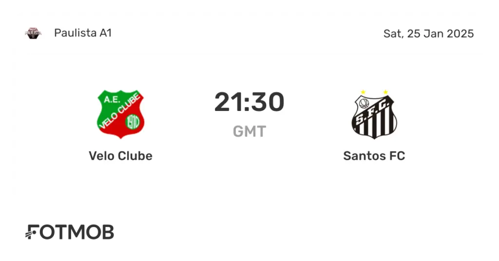 santos vs velo clube