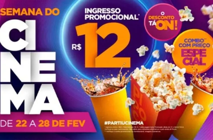 semana do cinema 2026