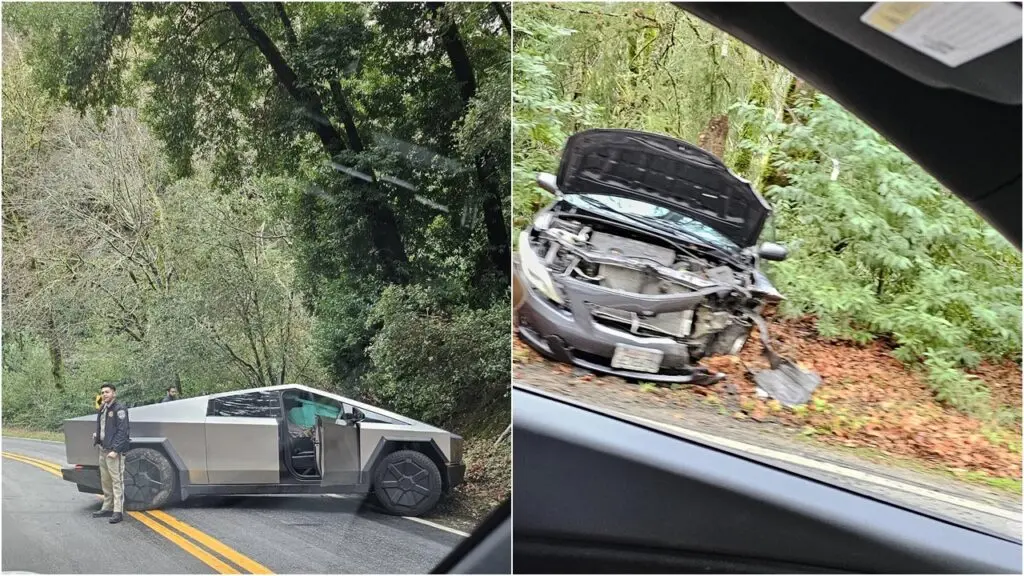 tesla cybertruck acidente