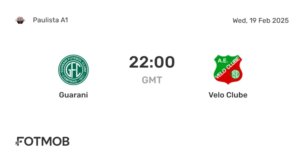 velo clube x guarani