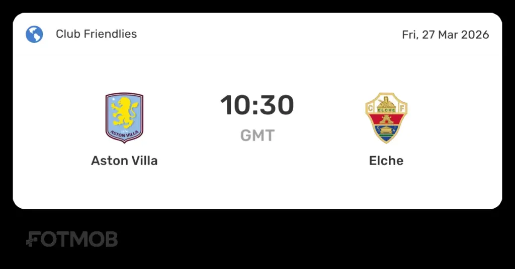 elche x aston villa — BR news