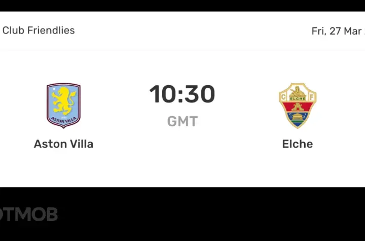 elche x aston villa — BR news