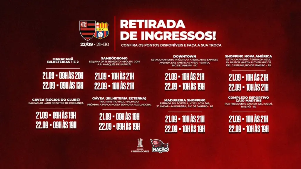ingresso flamengo — BR news
