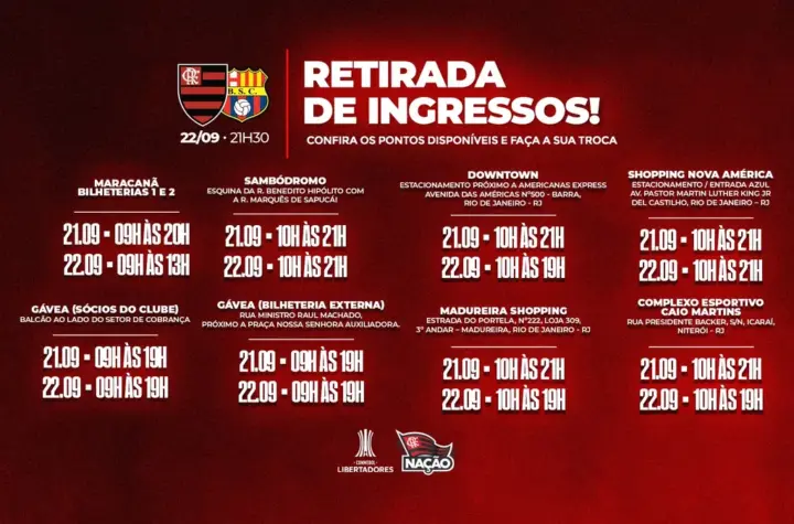 ingresso flamengo — BR news