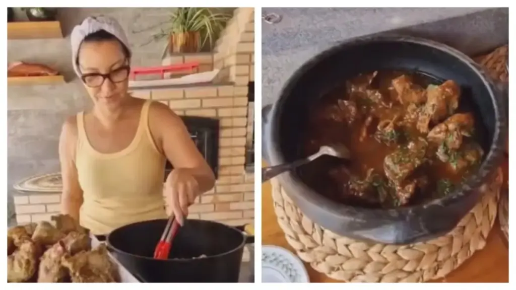 janja prepara carne de paca — BR news