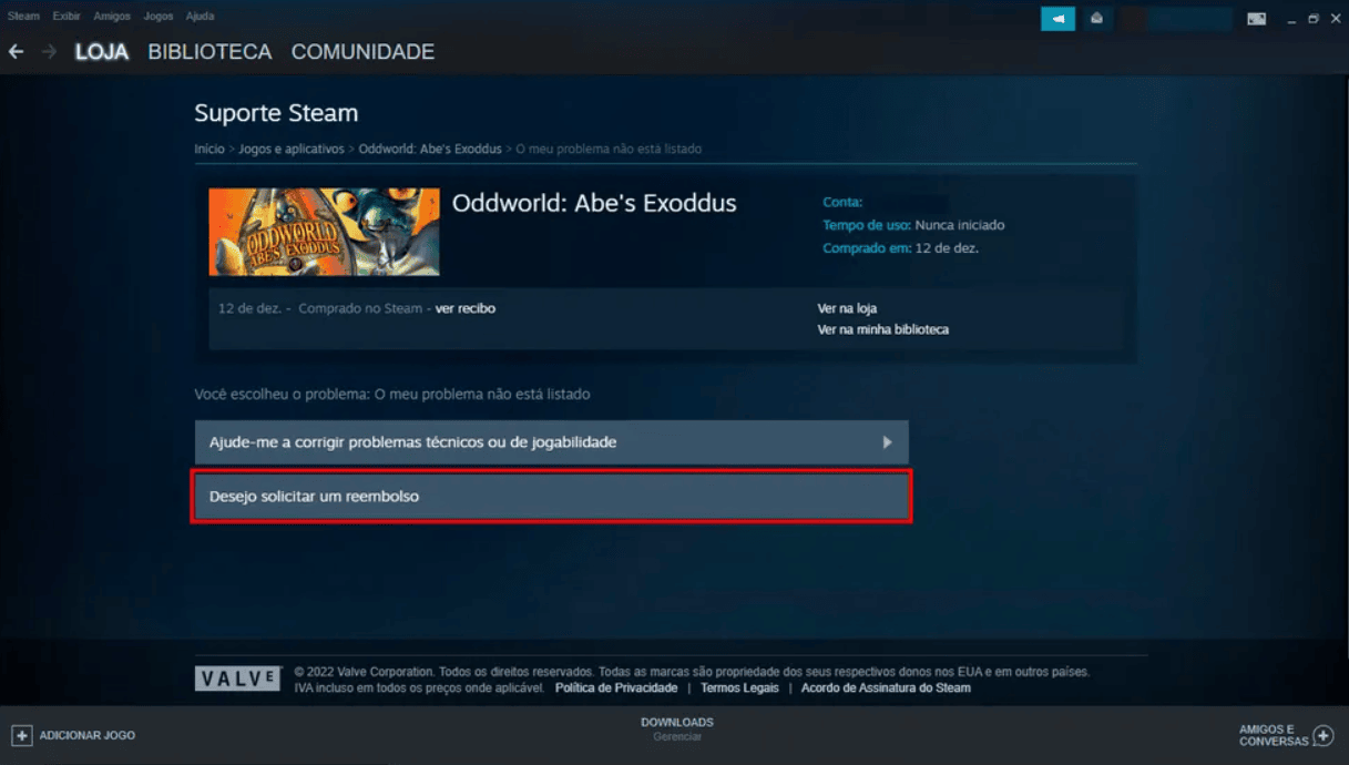 Como pedir reembolso na Steam sem errar o processo image 1